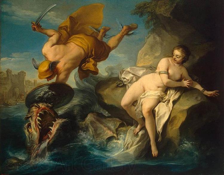 Charles-Amedee-Philippe van Loo Perseus and Andromeda Norge oil painting art